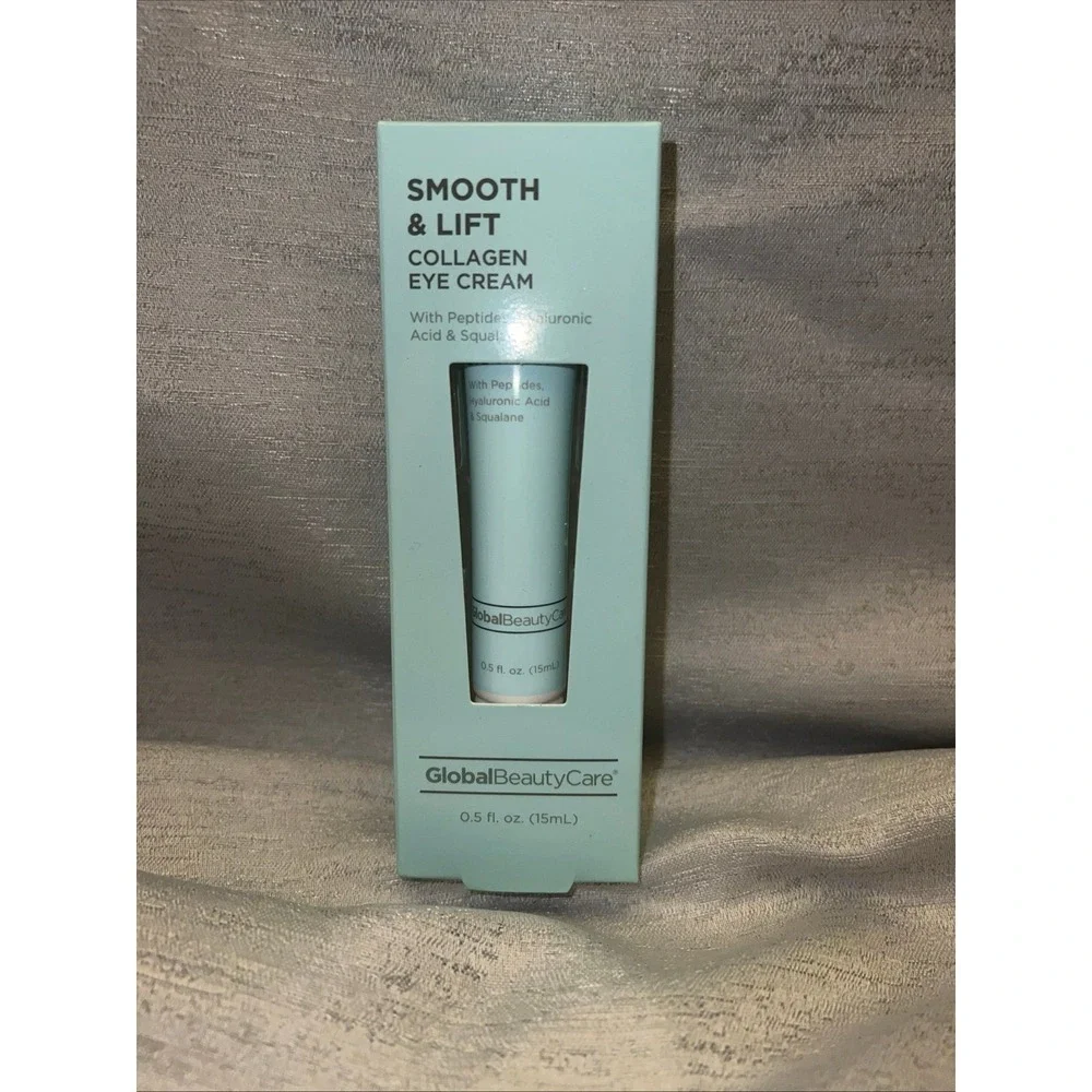 Global Beauty Care Smooth & Lift Collagen Eye Cream Peptides 0.5 oz New
